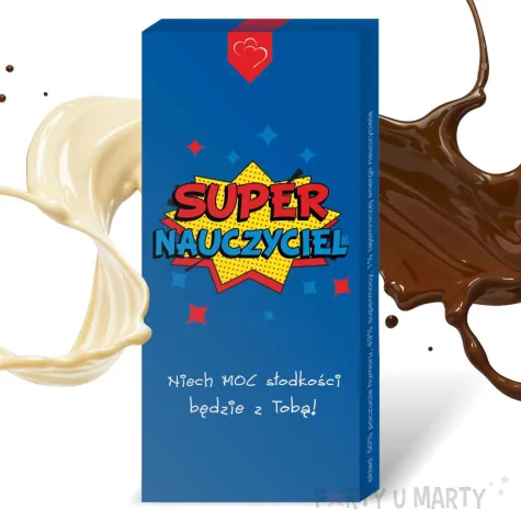 xx czekolada super nauczyciel niebieski