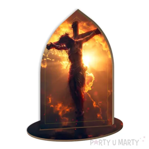 xx dek drew jezus na krzyzu na tle nieba