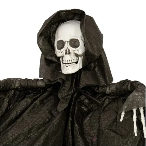 xx dekoracja halloween wiszacy duch szkielet czarny