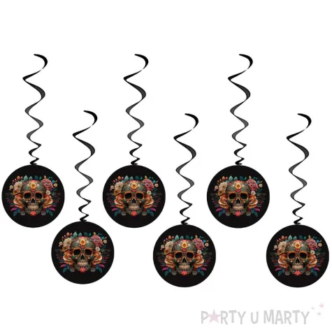 xx dekoracja wiszaca dia de los muertos 6 szt