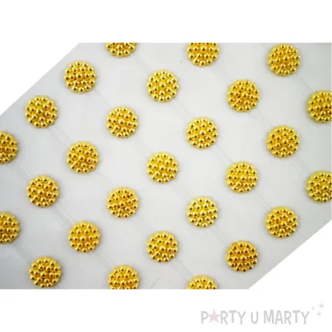 xx dzety jet 1819 krysztalki samoprzylepne kolor zloty rozm 10 mm