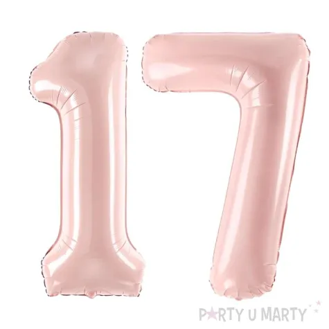 xx estaw balonow liczba 17 rozowa