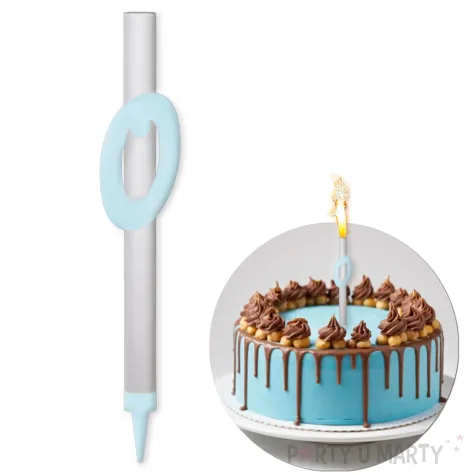 xx fontanna z dekoracja 0 urodziny blekitna pleksa