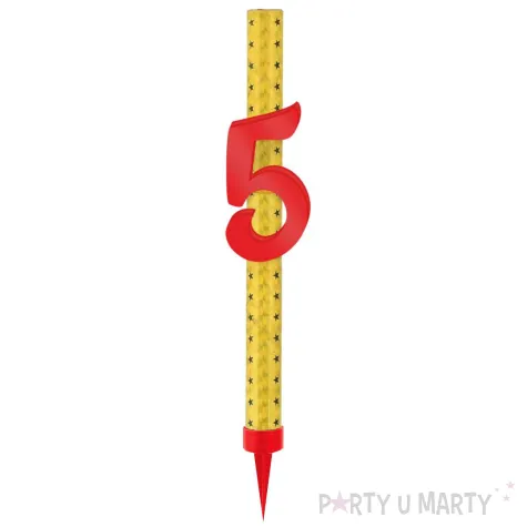 xx fontanna z dekoracja 5 urodziny czerwona pleksa