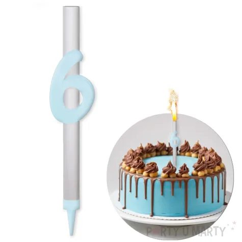 xx fontanna z dekoracja 6 urodziny blekitna pleksa