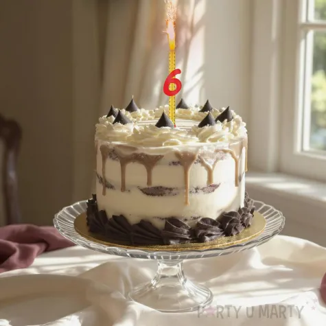 xx fontanna z dekoracja 6 urodziny czerwona pleksa