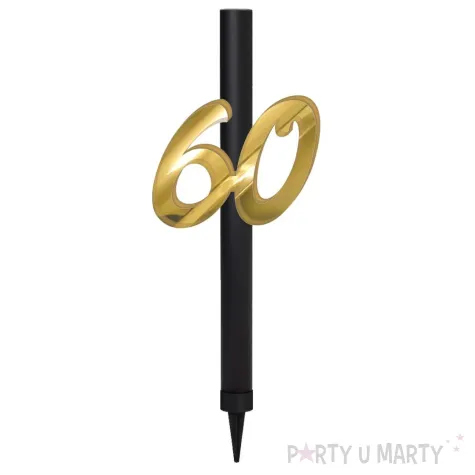 xx fontanna z dekoracja 60 urodziny zlote lust