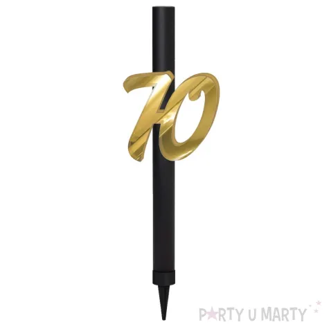 xx fontanna z dekoracja 70 urodziny zlote lust