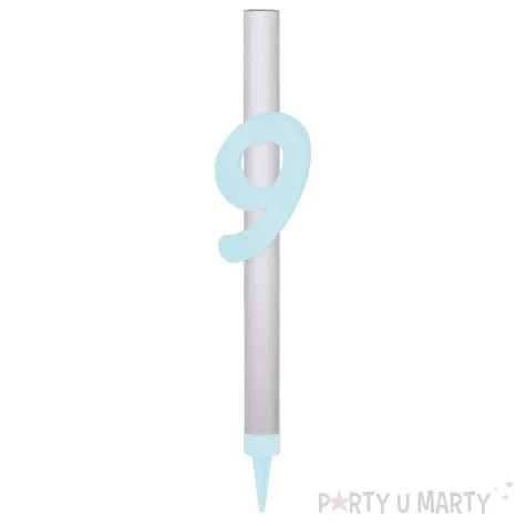 xx fontanna z dekoracja 9 urodziny blekitna pleksa