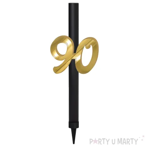 xx fontanna z dekoracja 90 urodziny zlote lust