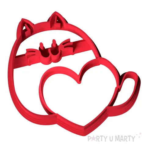 xx foremka walentynkowa kotek z serduszkiem