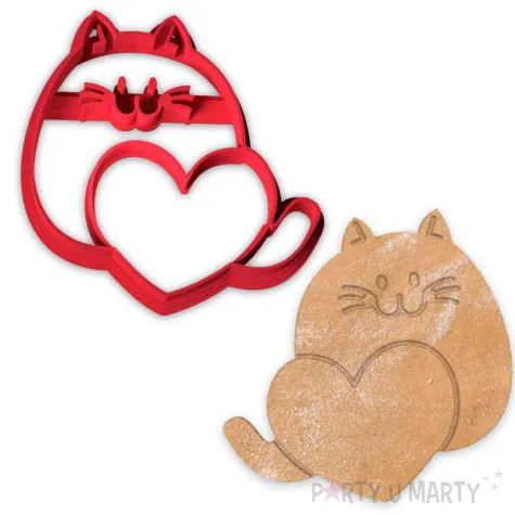 xx foremka walentynkowa kotek z serduszkiem
