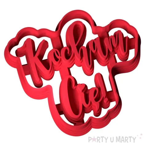 xx foremka walentynkowa napis kocham cie