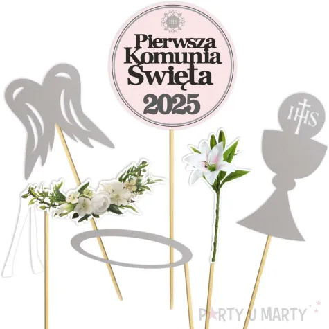 xx fotogadzet komunia 2025 srebr roz