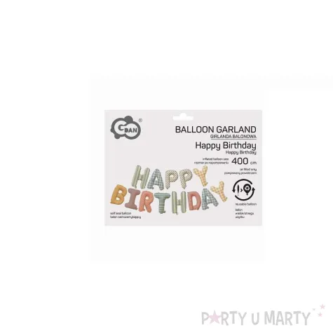 xx gb girlanda balonowa napis happy birthday dl 4 m