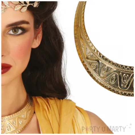 xx golden roman necklace metal adults