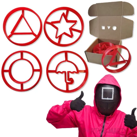 xx gra squid game foremki do ciastek x4