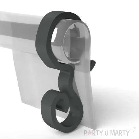 xx haczyk na lampki rynne grafitowy