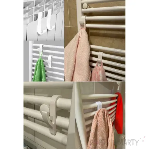 xx haczyk wieszak na grzejnik okragly bialy