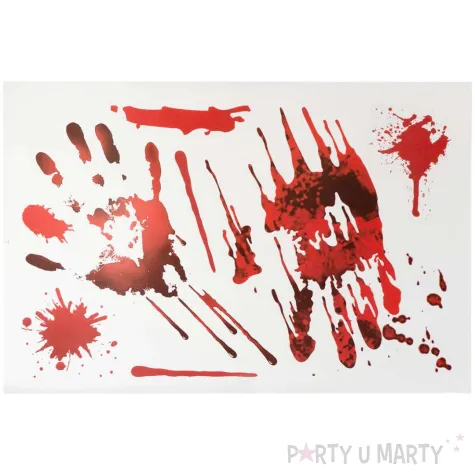 xx halloweenowa dekoracja elektrostatyczna dlonie