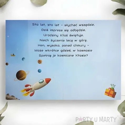 xx hko kartka okolicznosciowa b6 kosmos 1 szt