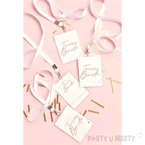 xx identyfikator team bride 8 7x12 5cm 1 op 4 szt