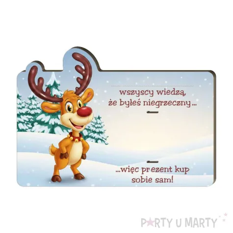 xx karnet renifer kup sobie sam