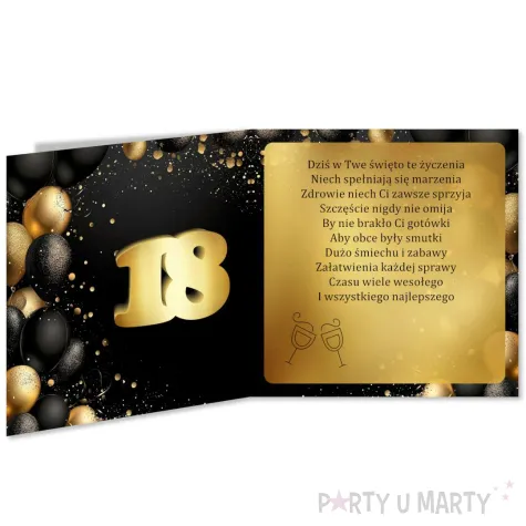 xx kartka okolicznosciowa 18 urodziny