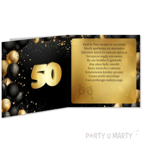 xx kartka okolicznosciowa 50 urodziny