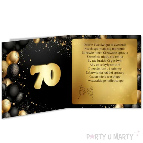xx kartka okolicznosciowa 70 urodziny