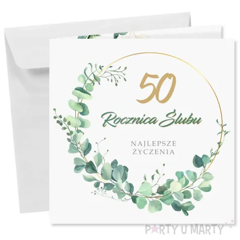xx kartka okolicznosciowa rocznica slubu 50