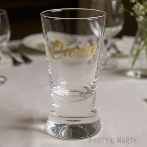 xx kieliszek do wodki ciocia gold wedding