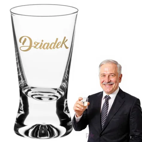 xx kieliszek do wodki dziadek gold wedding