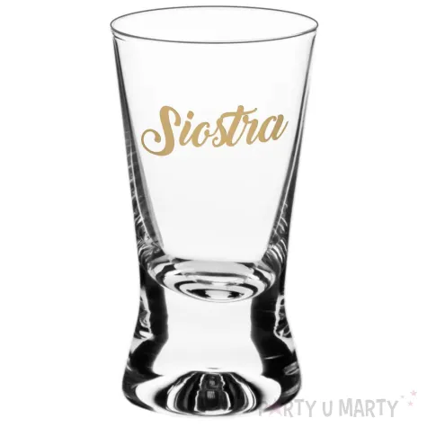 xx kieliszek do wodki siostra gold wedding