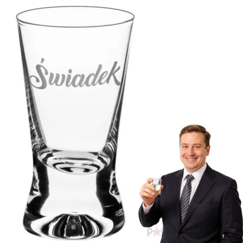 xx kieliszek do wodki swiadek silver wedding