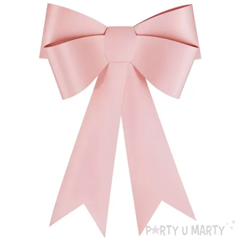 xx kokarda dekoracyjna diy jasny roz 55x 71 cm