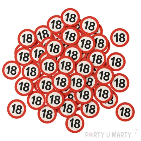 xx konfetti 18 urodziny traffic