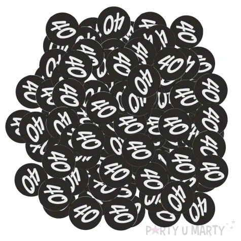 xx konfetti 40 urodziny glamour birthday