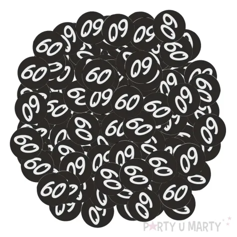 xx konfetti 60 urodziny glamour birthday