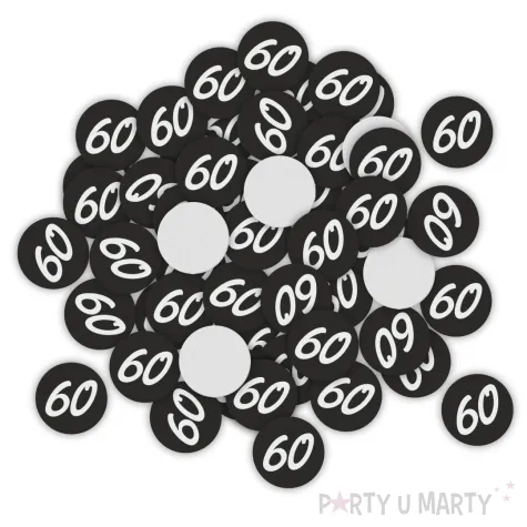 xx konfetti 60 urodziny glamour birthday