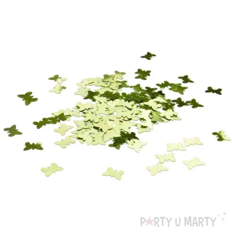 xx konfetti motylki zielone