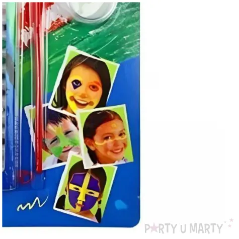 xx kredki do twarzy i ciala 12 kolorow gabka pedzel