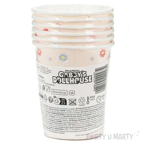 xx kubeczki koci domek gabi mix 250 ml 1 op 6 szt