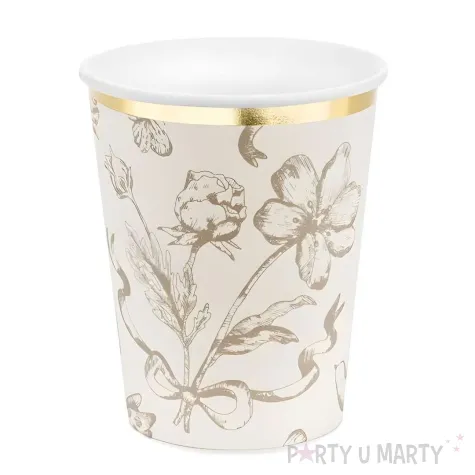 xx kubeczki kwiaty mix 220 ml 1 op 6 szt