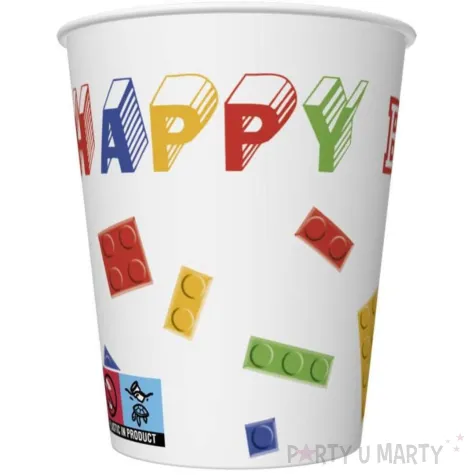 xx kubeczki pap klocki happy birthday x8