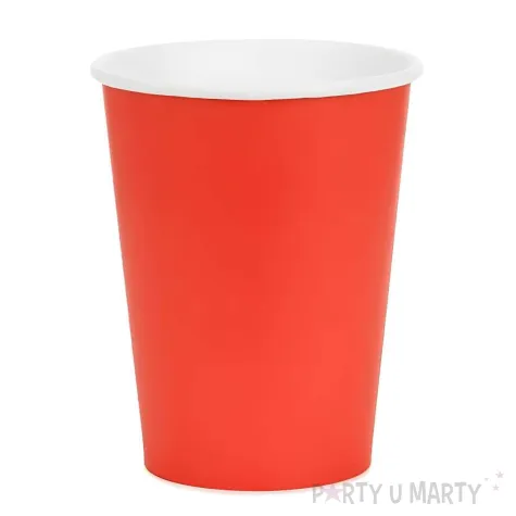 xx kubeczki papierowe czerwony 250ml 1 op 6 szt