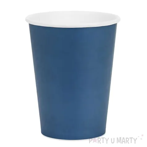 xx kubeczki papierowe granatowy 250ml 1 op 6 szt