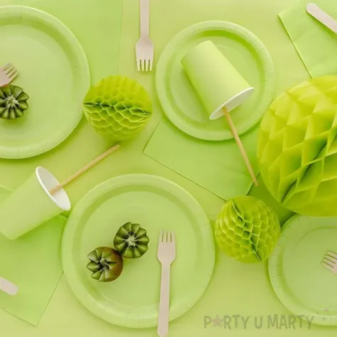 xx kubeczki papierowe jasny zielony 250ml 1 op 6 szt