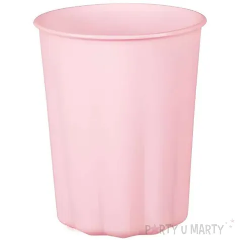 xx kubeczki plastikowe falbanka 220 ml rozowy 1 op 4 szt