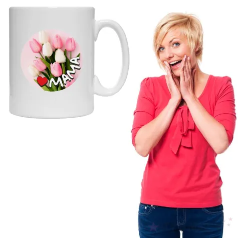 xx kubek mama i tulipany